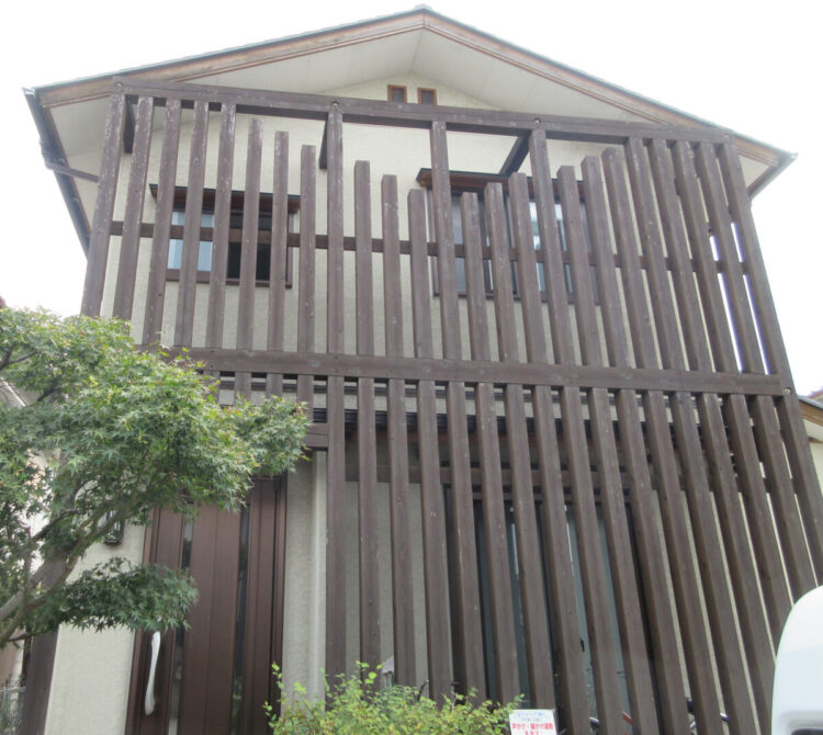奈良橿原市I様邸　外壁塗装工事 施工前の写真