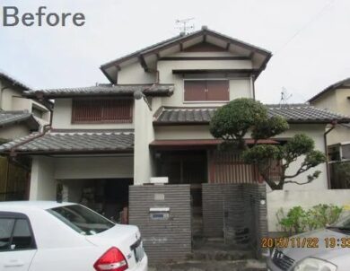 奈良県生駒市M様邸 外壁塗装・屋根漆喰工事 施工前の写真