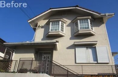 奈良県奈良市U様邸 外壁塗装・屋根塗装工事 施工前の写真
