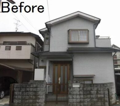奈良県天理市K様邸　外壁塗装・屋根塗装・防水工事 施工前の写真