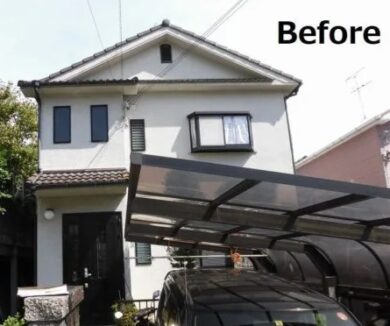 奈良県生駒市Y様邸　外壁塗装・屋根塗装・防水工事 施工前の写真