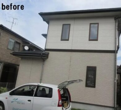 奈良県天理市Ｉ様邸　外壁塗装・屋根塗装・外塀塗装・防水工事 施工前の写真
