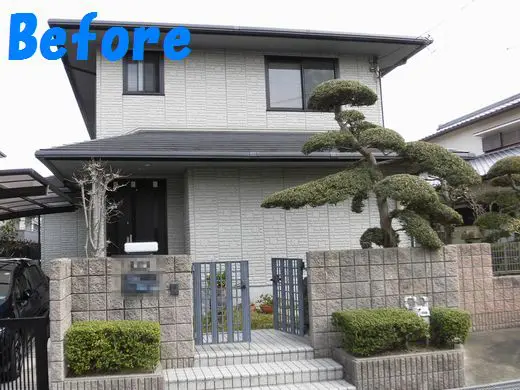 奈良県奈良市S様邸 外壁塗装・屋根塗装工事 施工前の写真