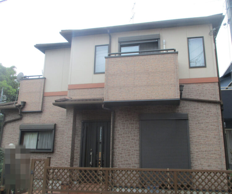 奈良県奈良市A様邸　外壁塗装・屋根塗装・防水工事 施工前の写真