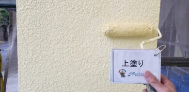 奈良様橿原市S様邸　外壁塗装工事 外壁上塗り