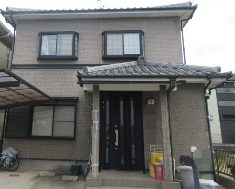 奈良天理市Y様邸　外壁塗装工事 施工前の写真