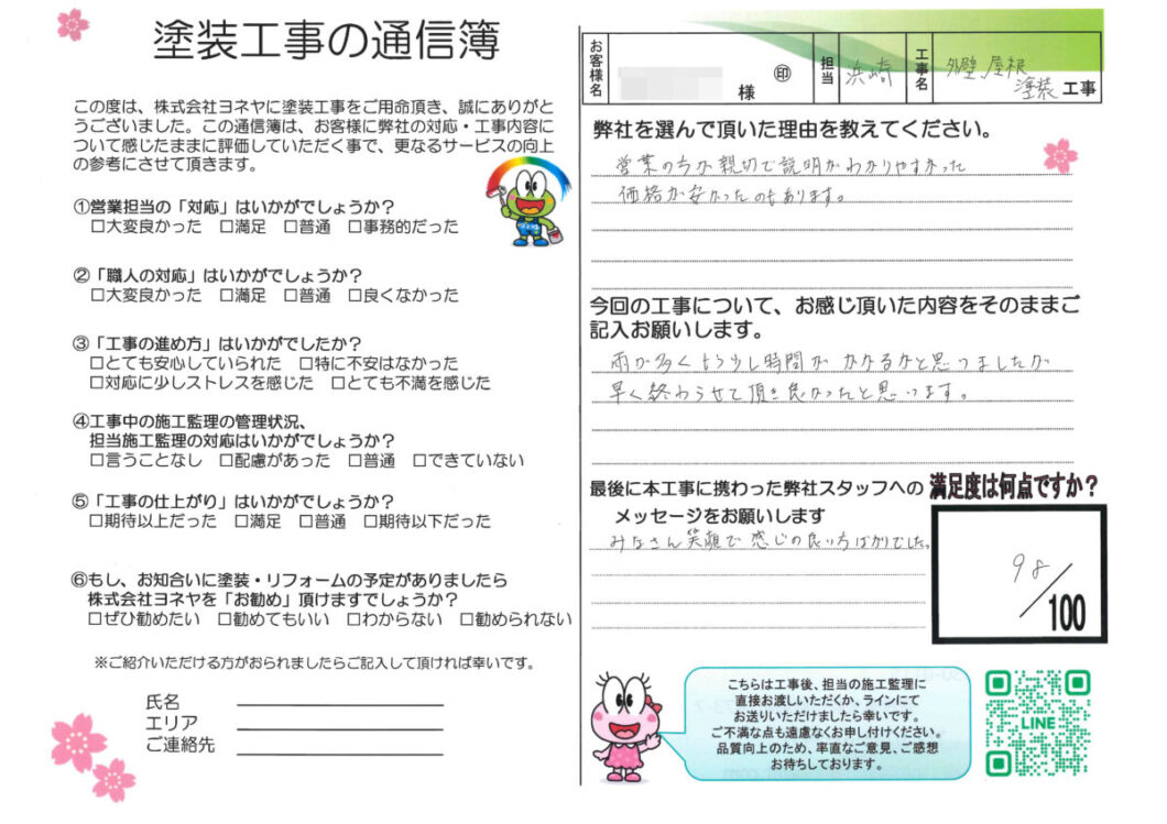 奈良県磯城郡三宅町I様邸　外壁塗装・屋根塗装工事 施工後の写真