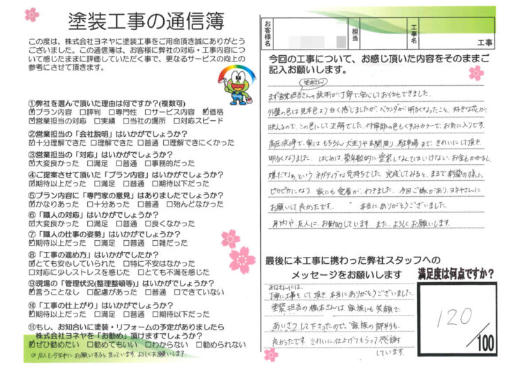 奈良県天理市O様邸 外壁塗装・屋根塗装工事 施工後の写真