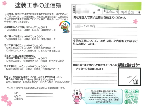 奈良県天理市小路町H様邸　外壁塗装工事