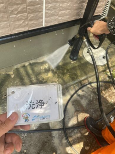 奈良磯城郡田原本町M様邸　外壁塗装工事 洗浄