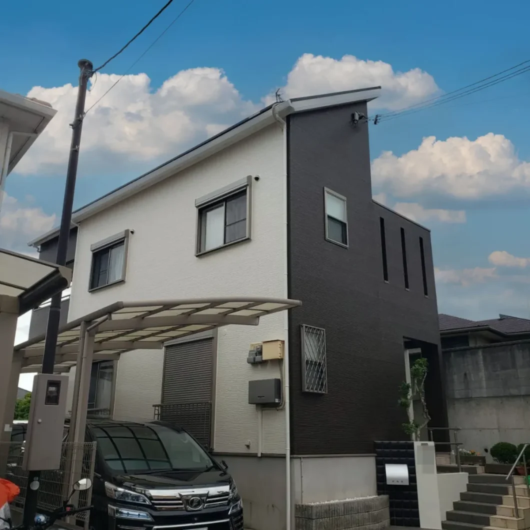 奈良県橿原市大軽町K様邸　外壁塗装・防水工事 施工後の写真