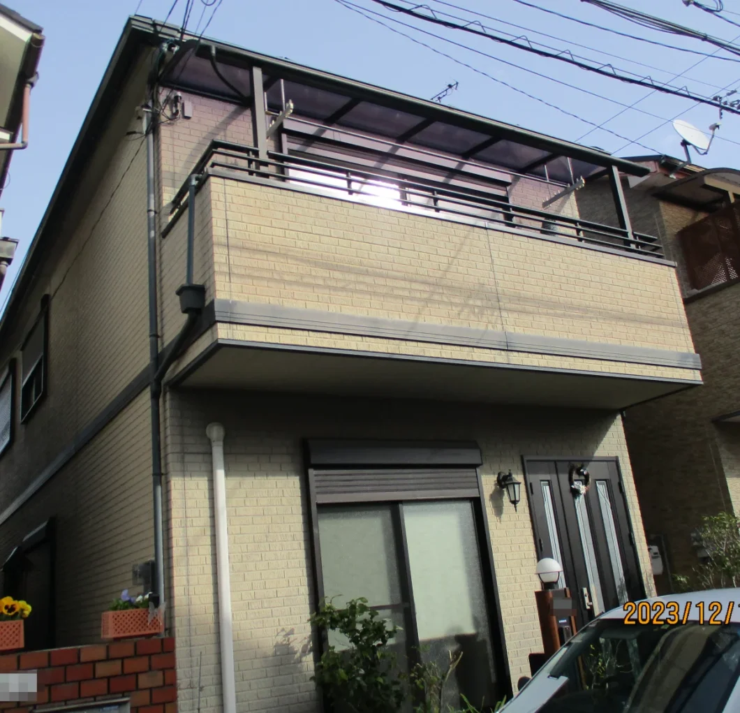 奈良県橿原市中曽司町Y様邸　外壁塗装・防水工事 施工前の写真
