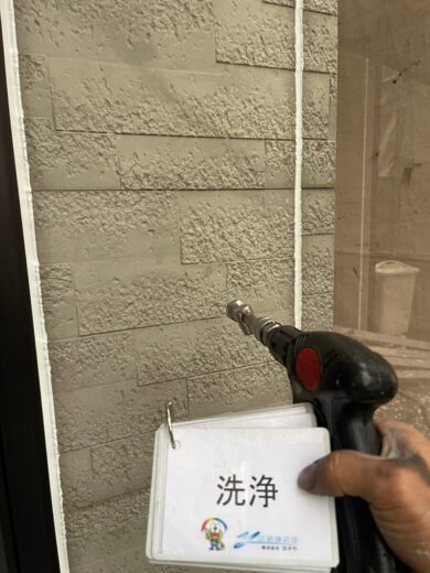 奈良県奈良市K様邸　外壁塗装・屋根塗装・防水工事 洗浄