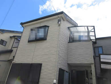 奈良県奈良市K様邸　外壁塗装・屋根塗装・防水工事 施工前の写真
