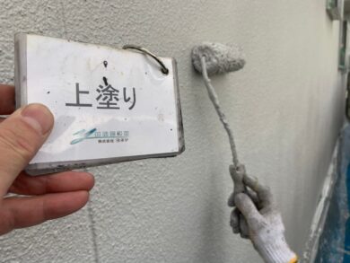 奈良天理市U様　外壁塗装・屋根塗装工事 外壁上塗り