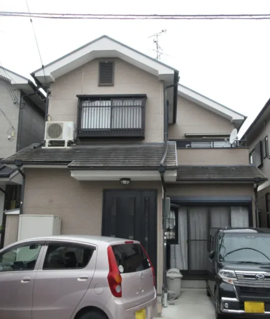 奈良天理市N様邸　外壁塗装・屋根塗・防水工事 施工前の写真
