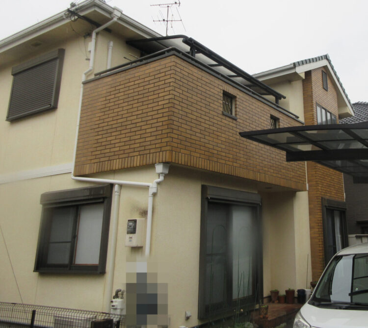 奈良県橿原市F様邸　外壁塗装工事 施工前の写真