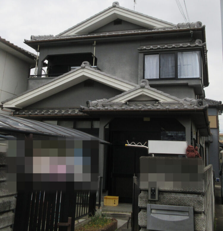 奈良県橿原市Y様邸　外壁塗装・屋根塗装工事 施工前の写真