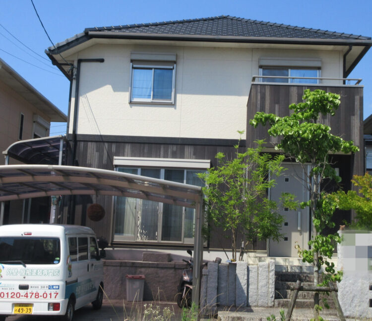 京都府木津川市O様邸　外壁塗装・防水工事 施工前の写真