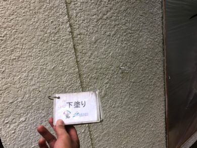 奈良桜井市D様邸　外壁塗装・屋根葺き替え工事 外壁下塗り