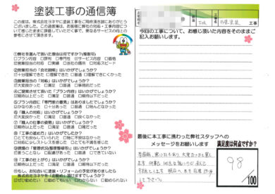 奈良県天理市T様　店舗外壁塗装のお客様の声