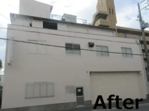 大阪府守口市　4階建て工場外壁屋根塗装＆防水工事